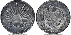 Republic 8 Reales 1896 Mo-AM MS62 NGC, Mexico City mint, KM377.10, DP-Mo84. Glossy gunmetal gray tone. 

HID09801242017

© 2022 Heritage Auctions ...