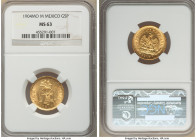 Republic gold 5 Pesos 1904 Mo-M MS63 NGC, Mexico City mint, KM412.6, Fr-139. Mintage: 1,415. AGW 0.2380 oz. 

HID09801242017

© 2022 Heritage Auct...