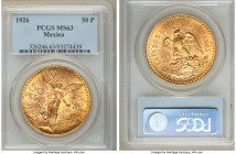 Estados Unidos gold 50 Pesos 1926 MS63 PCGS, Mexico City mint, KM481, Fr-172. AGW 1.2056 oz. 

HID09801242017

© 2022 Heritage Auctions | All Righ...