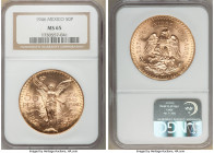 Estados Unidos gold 50 Pesos 1946 MS65 NGC, Mexico City mint, KM481. Blazing gem and with pulsating luster. AGW 1.2056 oz. 

HID09801242017

© 202...