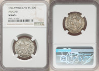 Aargau. Canton Batzen 1826 MS66+ NGC, KM22. Taupe-gray toning. 

HID09801242017

© 2022 Heritage Auctions | All Rights Reserved