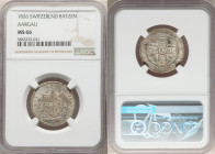 Aargau. Canton Batzen 1826 MS66 NGC, KM22. Lightly toned lustrous gem. 

HID09801242017

© 2022 Heritage Auctions | All Rights Reserved