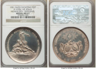 Confederation silver "Nidwalden - Hergiswil Shooting Festival" Medal 1901 MS61 NGC, Richter-1030a. 45mm. By Jean Kauffmann. Commemorates the XIX Canto...