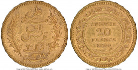 Ali Bey gold 20 Francs AH 1318 (1900)-A AU58 NGC, Paris mint, KM227. AGW 0.1867 oz. 

HID09801242017

© 2022 Heritage Auctions | All Rights Reserv...