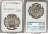 Muhammad al-Amin Bey 20 Francs AH 1371 (1951)-(a) MS64 NGC, Paris mint, KM-X2.

HID09801242017

© 2022 Heritage Auctions | All Rights Reserved