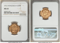 Republic gold 20 Bolivares 1912 MS65 NGC, KM-Y32. Last year of type. AGW 0.1867 oz. 

HID09801242017

© 2022 Heritage Auctions | All Rights Reserv...