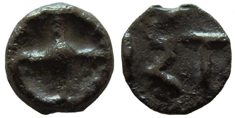 Moesia. Istros. Cast AE 12 mm. 5th - 4th centuries BC.

Obverse: Four-spoked w...