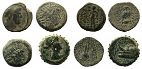 Seleukid Kingdom. Lot of 4 coins.
