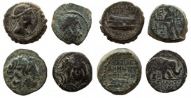 Seleukid Kingdom. Lot of 4 coins.