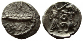 Phoenicia. Sidon. Circa 370-358 BC. AR 1/16 Shekel.