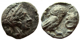 Philistia. Mid 5th century-333 BC. AR Obol. Imitating Athens.