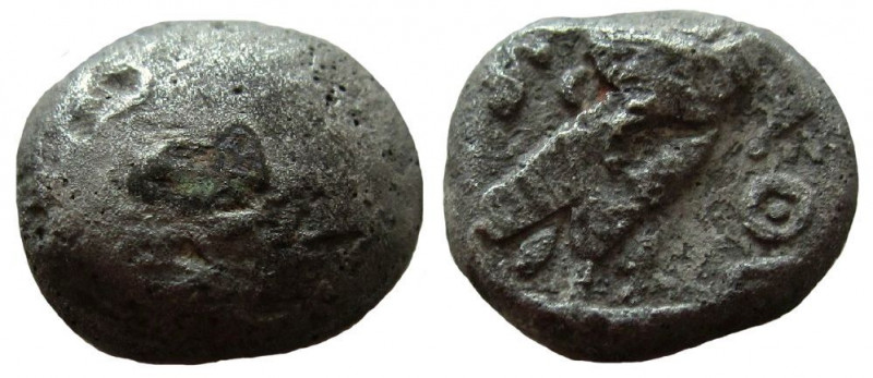 Edom (Idumaea). 4th century BC. AR Quarter Shekel.


Obverse: Blank dome-like...