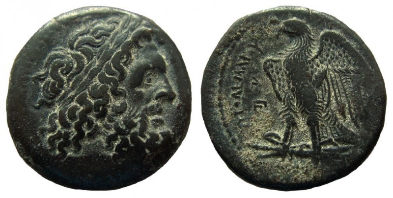 Ptolemaic Kingdom. Ptolemy I Soter, 305-282 BC. AE Diobol. Alexandria mint. 26 m...