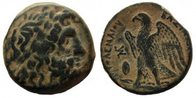 Ptolemaic Kingdom. Ptolemy II Philadelphos, 285-246 BC. AE Diobol. Possible Sidon mint. 26 mm.