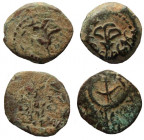 Judean Kingdom. Alexander Jannaeus, 104 - 76 BC. Lot of 2 Prutot.