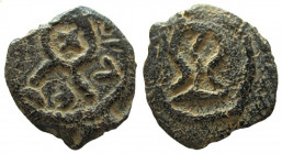 Judaea. Herod the Great, 40-4 BC. AE Prutah. Jerusalem mint.