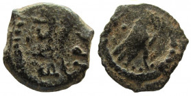 Judaea. Herod the Great, 40-4 BC. AE Half Prutah. Jerusalem mint
