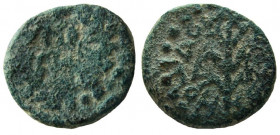 Judaea. Herod III Antipas, 4BC.- 39 AD. AE Quarter Denomination. Tiberias mint.