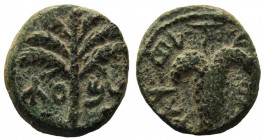 Judaea. Bar Kochba Revolt, 132-135 AD. AE Small Bronze.