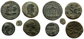 Syria. Lot of 5 Roman Provincial coins.