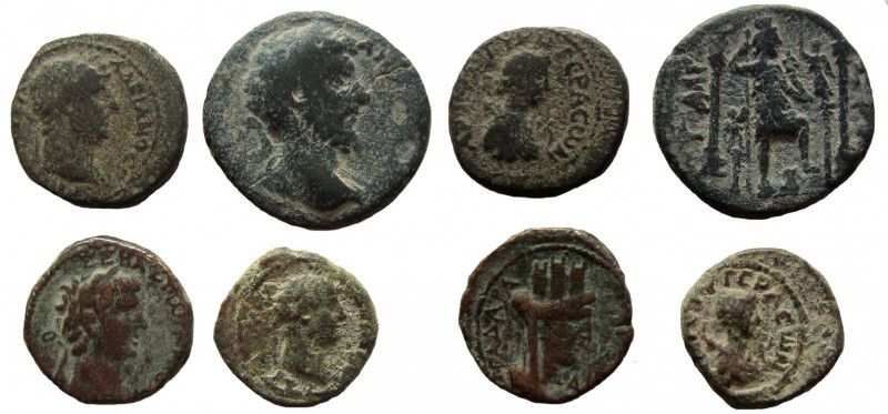 Decapolis. Lot of 4 coins.

Gadara and Gerasa mint.
Very fine.
Lot sild as i...