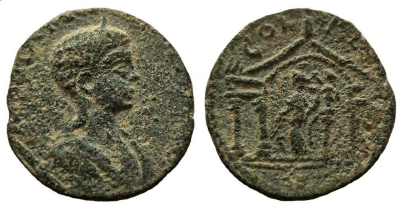 Phoenicia. Ake-Ptolemais. Aquilia Severa. Augusta, 220-222 AD. AE 25 mm.

Obve...