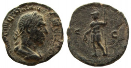 Trajan Decius, 249-251 AD. AE Reduced As or Semis. Rome mint.