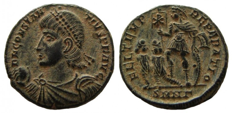 Constantius II, 337-361 AD. AE Centenionalis. 21 mm. Nicomedia mint.

Struck 3...