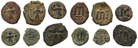 Lot of 6 Arab-Byzantine coins.