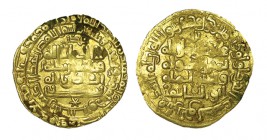 DINAR. ABASIDAS. Ghaznavid Mahmud ben Sebukekin (388-421H). Nishapur. 395H. 4,22g. MBCDINAR. ABASIDAS. Ghaznavid Mahmud ben Sebukekin (388-421H). Nish...