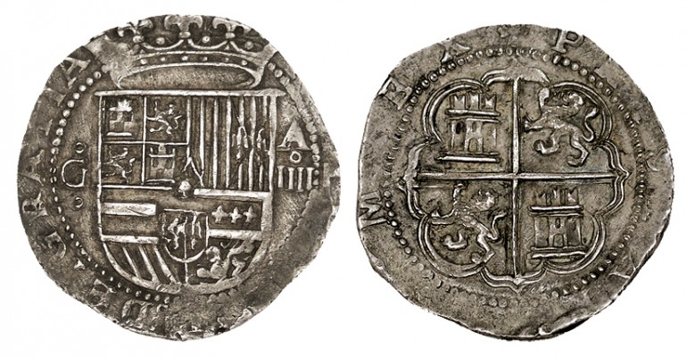 4 REALES. Granada. s/f. A/ G entre puntos - A sobre valor a los lados del escudo...