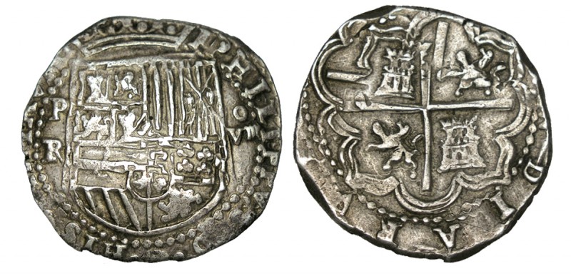 8 REALES. Potosí-R. Sin fecha. XC-162. 27,24 g. ESCASA. MBC+