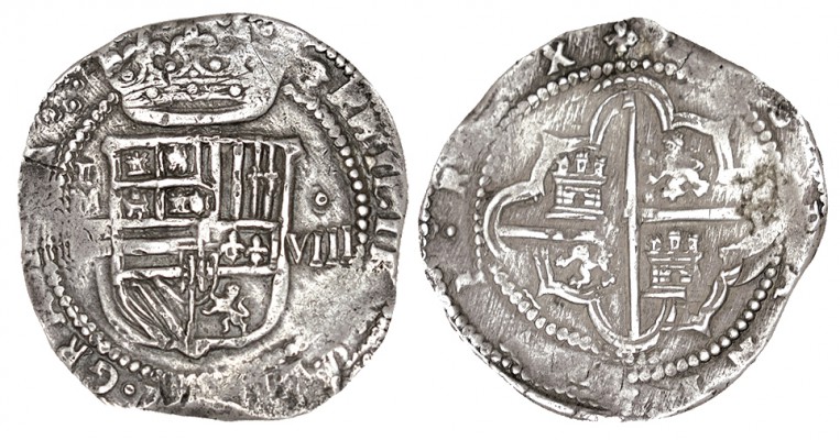 8 REALES. Segovia. s/f. A/ I sobre M encima del acueducto a izq. del escudo. Val...