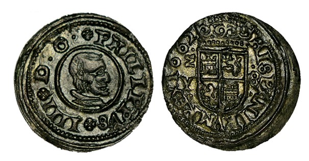 8 MARAVEDÍS. Madrid. 1662-Y. HISPANIRVM en leyenda del rev. XC-1428, JS-M435. 2,...