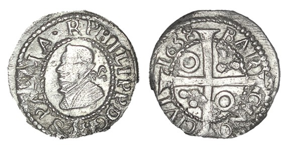 CROAT. Barcelona. 1638. XC-980. 2,99 g. MBC+
