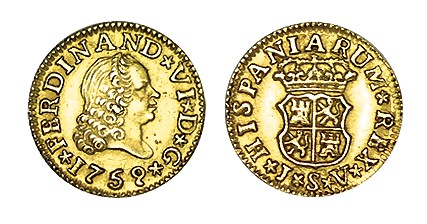 1/2 ESCUDO. Sevilla. 1759. XC-276. 1,78 g. ESCASA. EBC