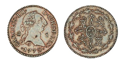 1 MARAVEDÍ. Segovia. 1772. XC-1926. Marquita en cuello. 1,23 g. EBC+