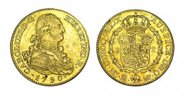 2 ESCUDOS. Madrid. 1790-MF. XC-324. 6,65 g. EBC