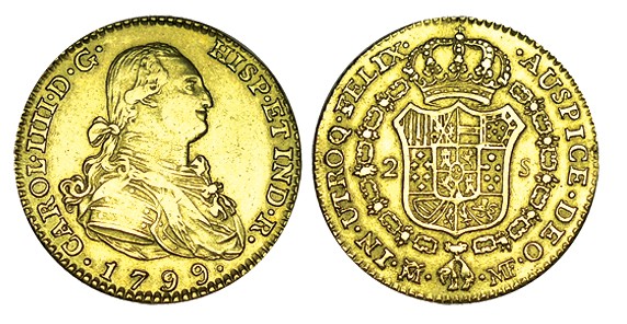 2 ESCUDOS. Madrid. 1799-MF. XC-336. 6,73 g. MBC