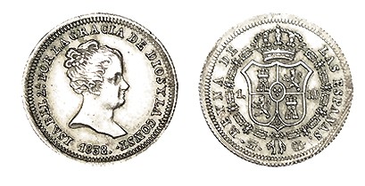 1 REAL. Madrid. 1838-CL. XC-409. 1,56 g. EBC/EBC+