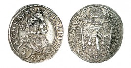 AUSTRIA. 3 Kreuzer. 1670. Leopoldo I. W/KM-1169. 1,7 g. EBC