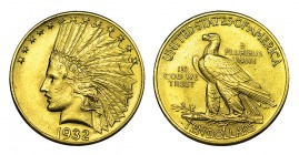 ESTADOS UNIDOS. 10 Dólares. 1932. W/KM-130. 16,71 g. EBC