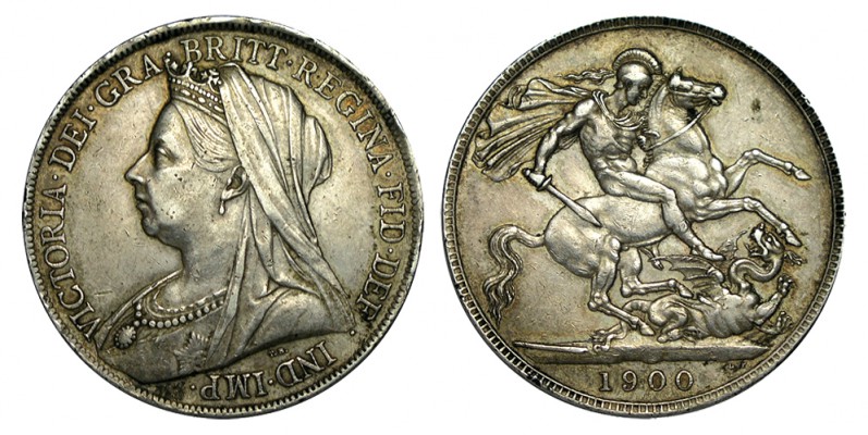 GRAN BRETAÑA. 1 Corona. Victoria. 1900. W/KM-783 (ANNOLXIV), CI.3937. 28,29 g. M...