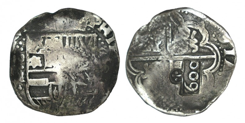 RESELLO PORTUGAL. Contramarca, época de Alfonso VI de Portugal (1656-1667), habi...