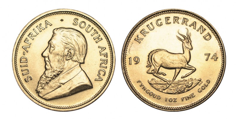 SUDÁFRICA. 1 Krügerrand. 1974. W/KM-73. 33,93 g. SC