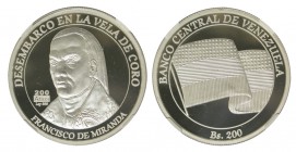 VENEZUELA. 2000 Bolívares. Francisco de Miranda. Encapsulado. SC