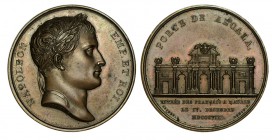 FRANCIA. Napoleón. Entrada de los franceses en Madrid. 4-XII-1808. Bronce. Ø40mm. 31,52 g. EBC+
