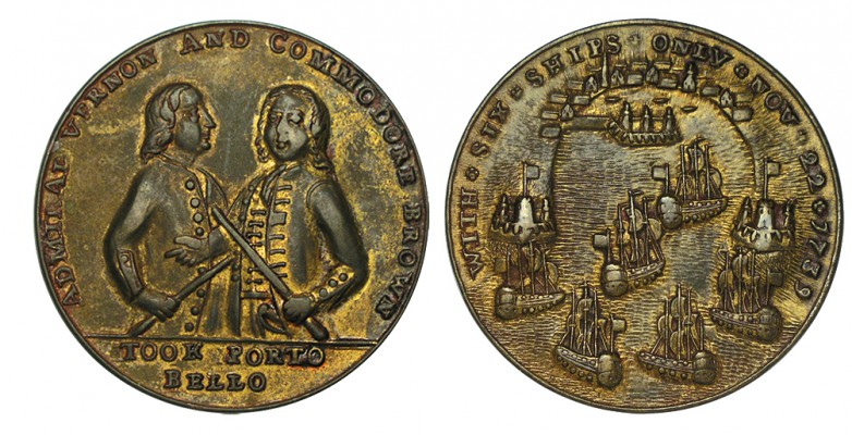 GRAN BRETAÑA. Toma de Portobello. 22 de noviembre de 1739. Junto con el comodoro...