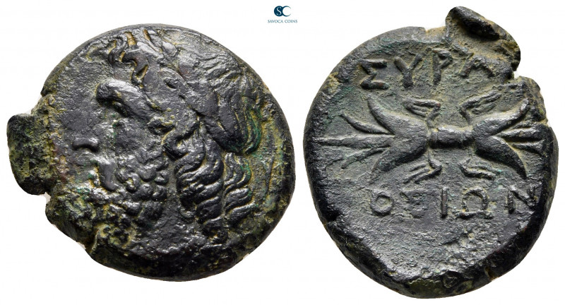 Sicily. Syracuse. Fourth Democracy 289-287 BC. 
Bronze Æ

22 mm, 8,66 g

[Δ...