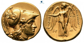 Kings of Macedon. Babylon. Alexander III "the Great" 336-323 BC. struck under Seleukos I, ca. 311-300 BC. Stater AV